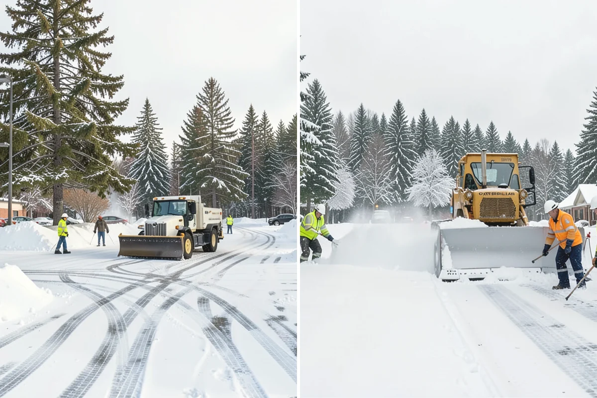 Distribution Center Snow Removal in Ruston, Pierce County, WA - Assess yard circulation, dock ramps, and truck grades