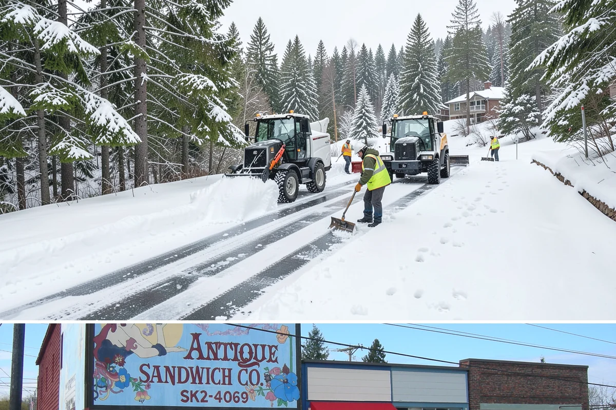 Distribution Center Snow Removal in Ruston, Pierce County, WA - Peak demand runs December through February when lowland cold snaps ice over yards that stayed wet during the day.