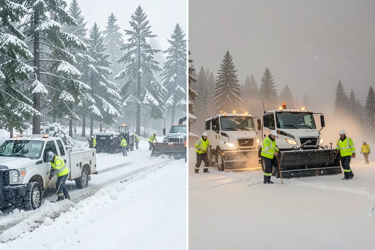 Distribution Center Snow Removal in SeaTac, King County, WA - Assess yard circulation, dock ramps, and truck grades