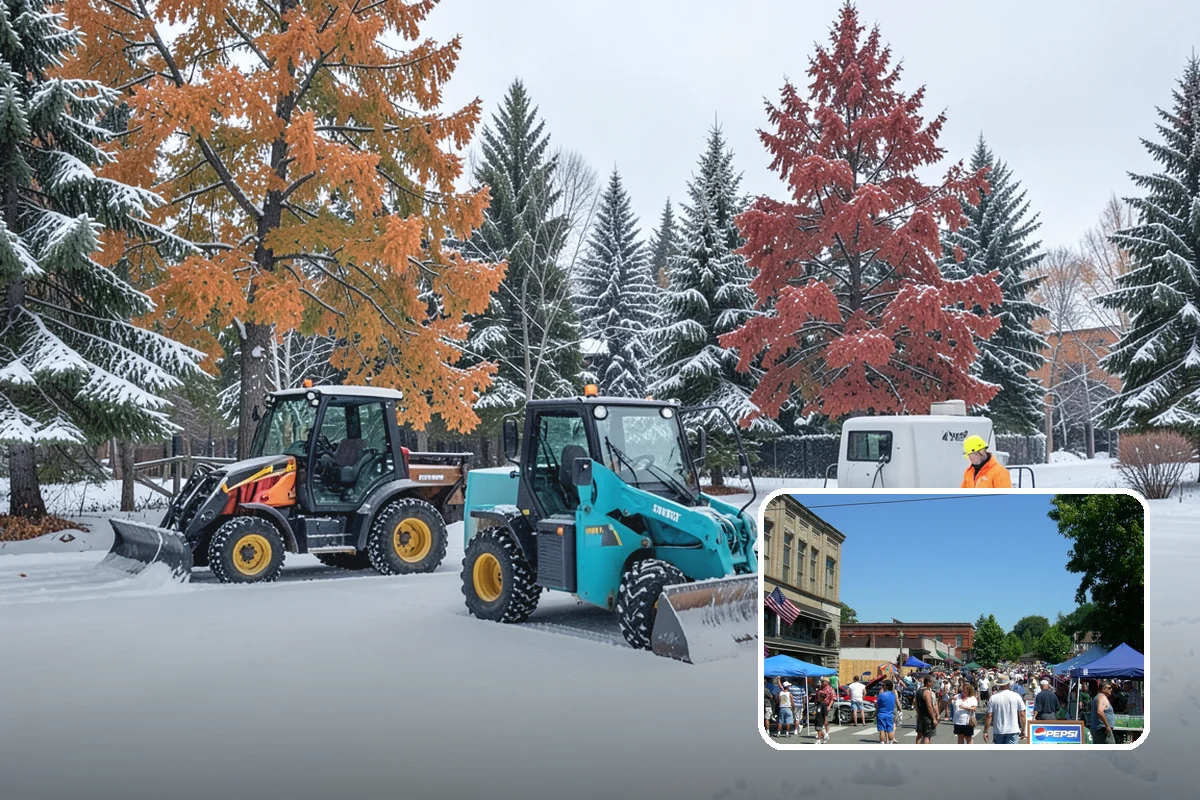 Distribution Center Snow Removal in Snohomish, Snohomish County, WA - Trailer courts and dock approaches kept clear for 53-foot access