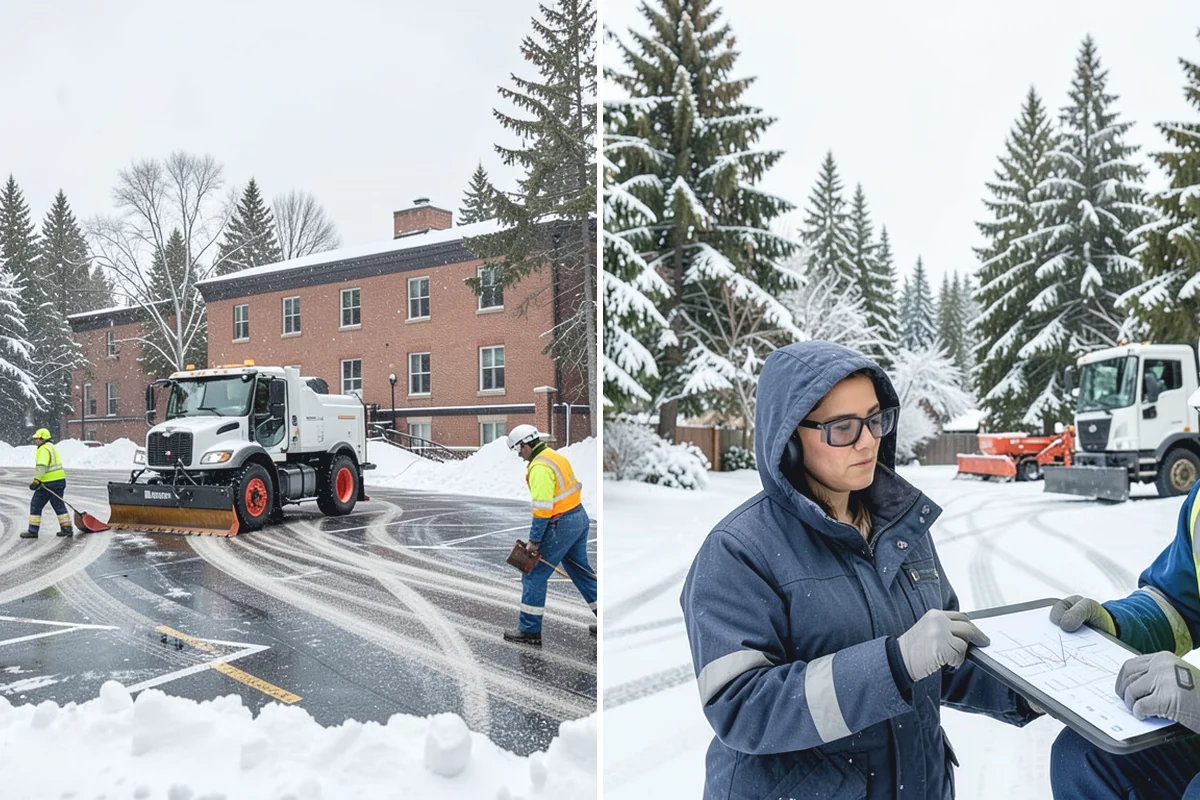 Distribution Center Snow Removal in South Prairie, Pierce County, WA - Assess yard circulation, dock ramps, and truck grades