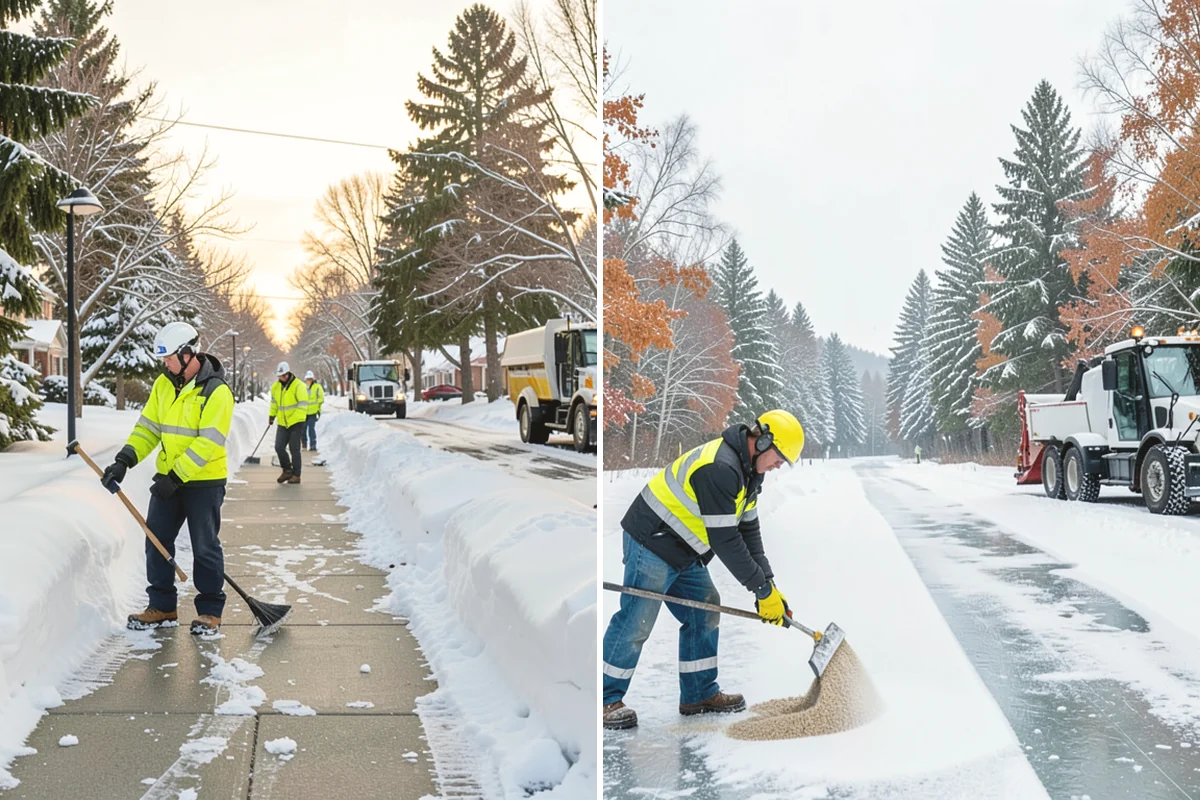 Distribution Center Snow Removal in Steilacoom, Pierce County, WA - Assess yard circulation, dock ramps, and truck grades