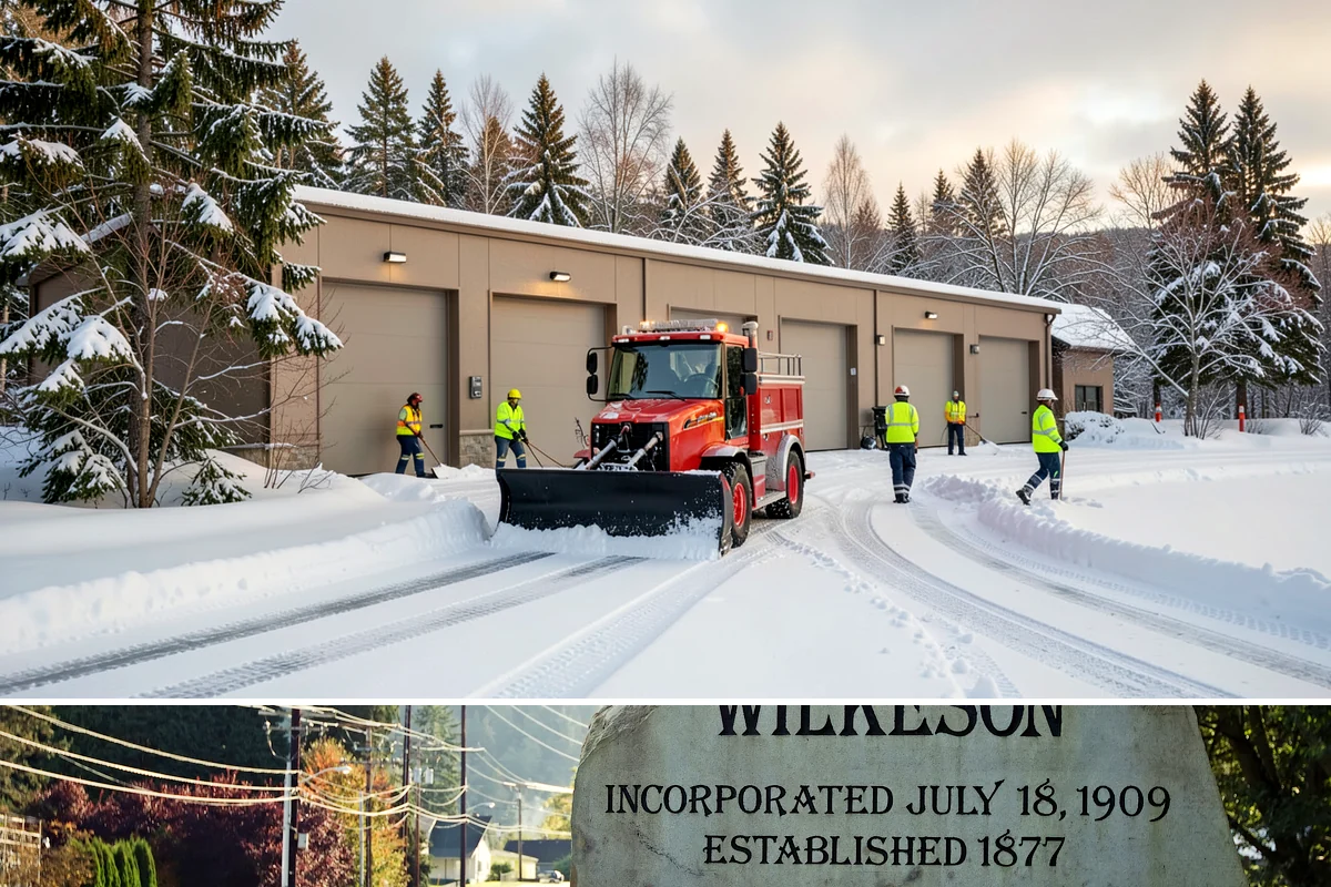 Distribution Center Snow Removal in Wilkeson, Pierce County, WA - Peak demand runs December through February when lowland cold snaps ice over yards that stayed wet during the day.