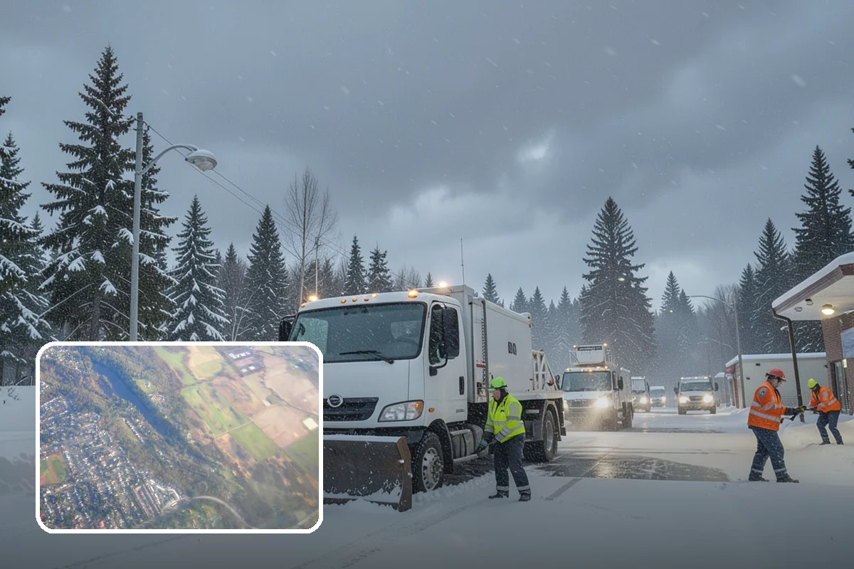 Double Driveway Snow Removal in Algona, King County, WA - Clears the full two-car width