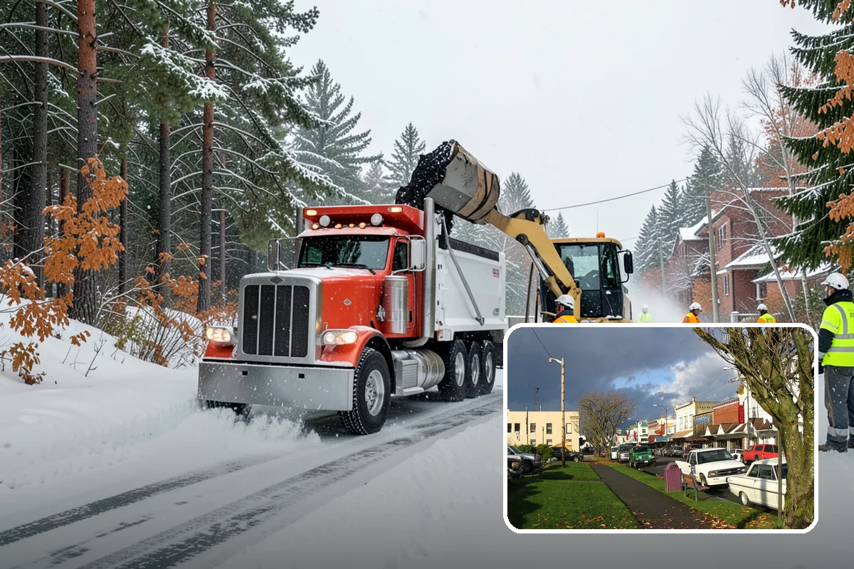 Double Driveway Snow Removal in Arlington, Snohomish County, WA - Clears the full two-car width
