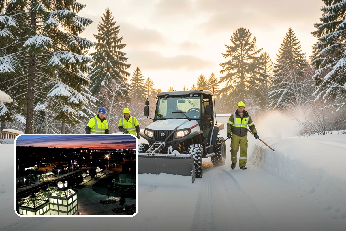 Double Driveway Snow Removal in Auburn, King County, WA - Clears the full two-car width