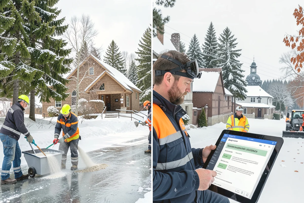Double Driveway Snow Removal in Black Diamond, King County, WA - We plow or blow the full driveway width