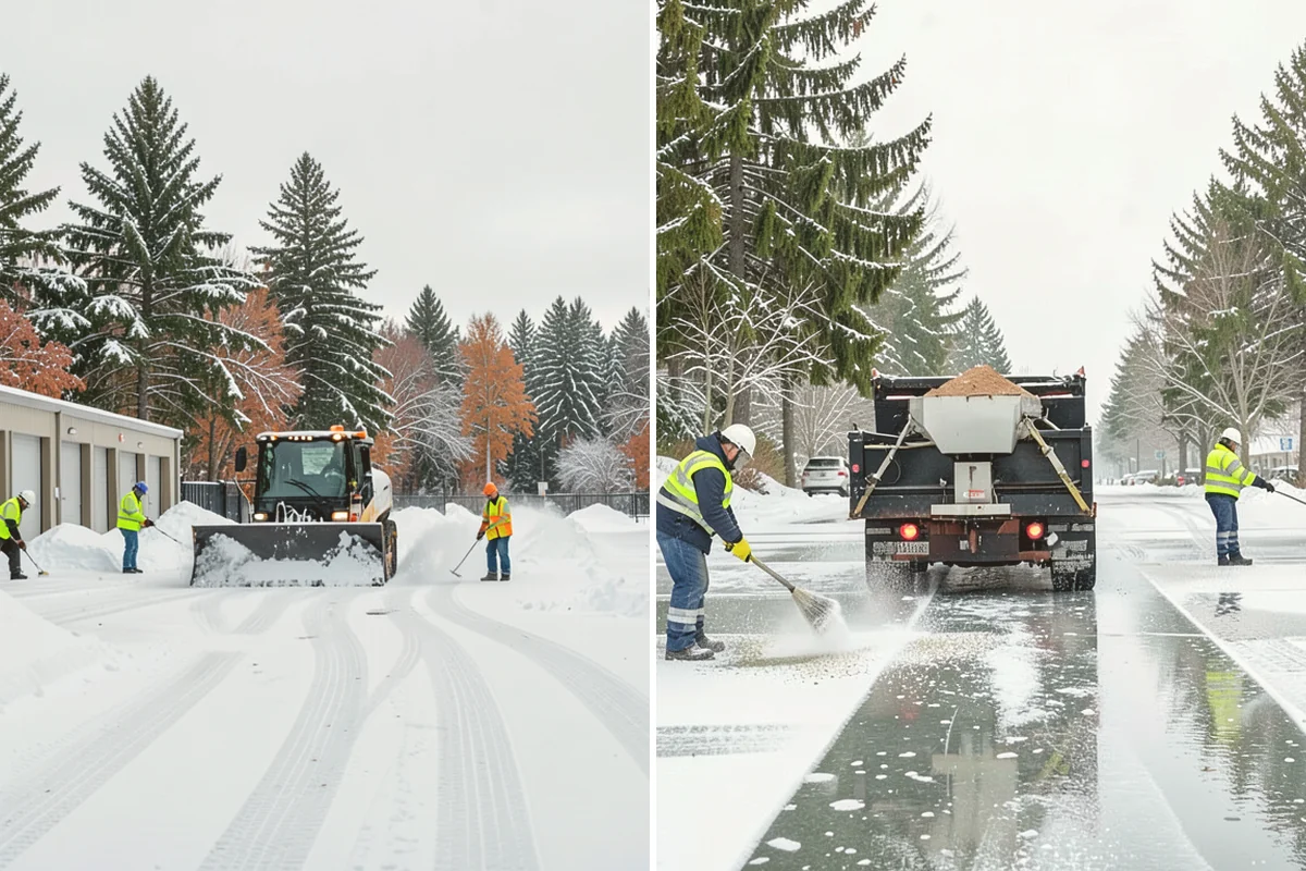 Double Driveway Snow Removal in Bothell, King County, WA - We plow or blow the full driveway width