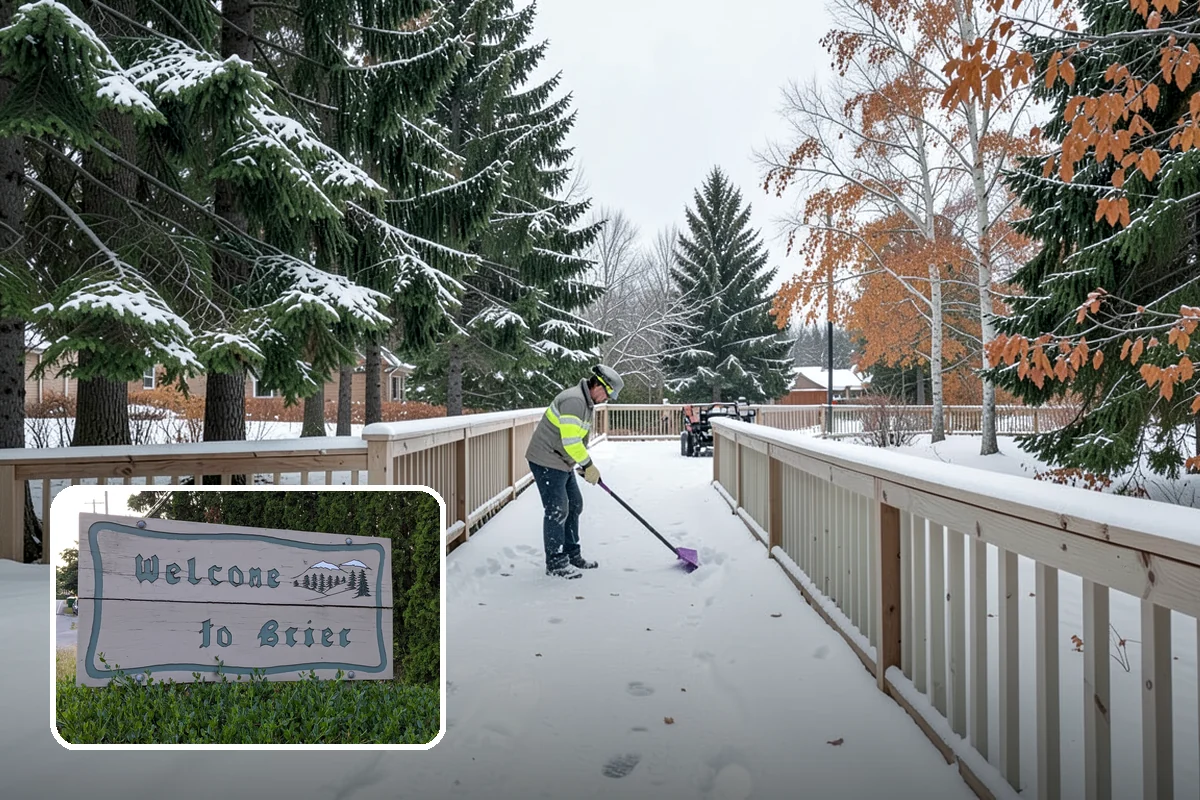 Double Driveway Snow Removal in Brier, Snohomish County, WA - Clears the full two-car width