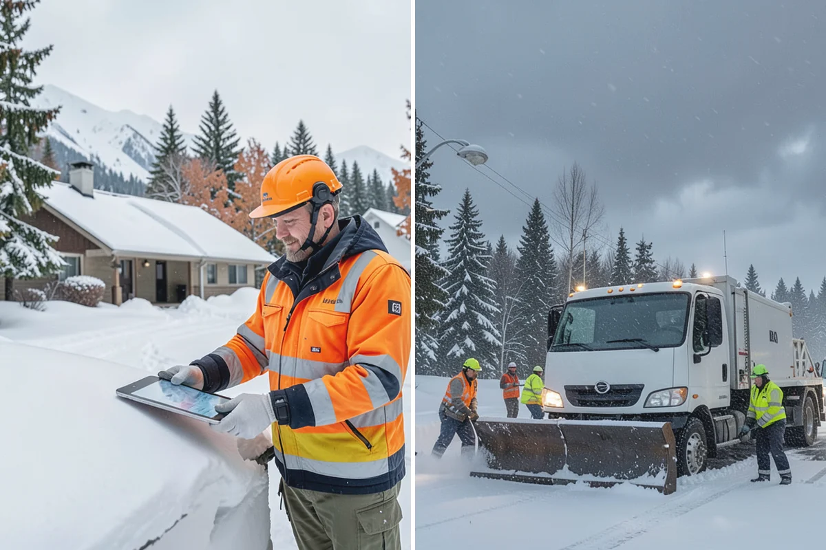Double Driveway Snow Removal in Buckley, Pierce County, WA - We plow or blow the full driveway width