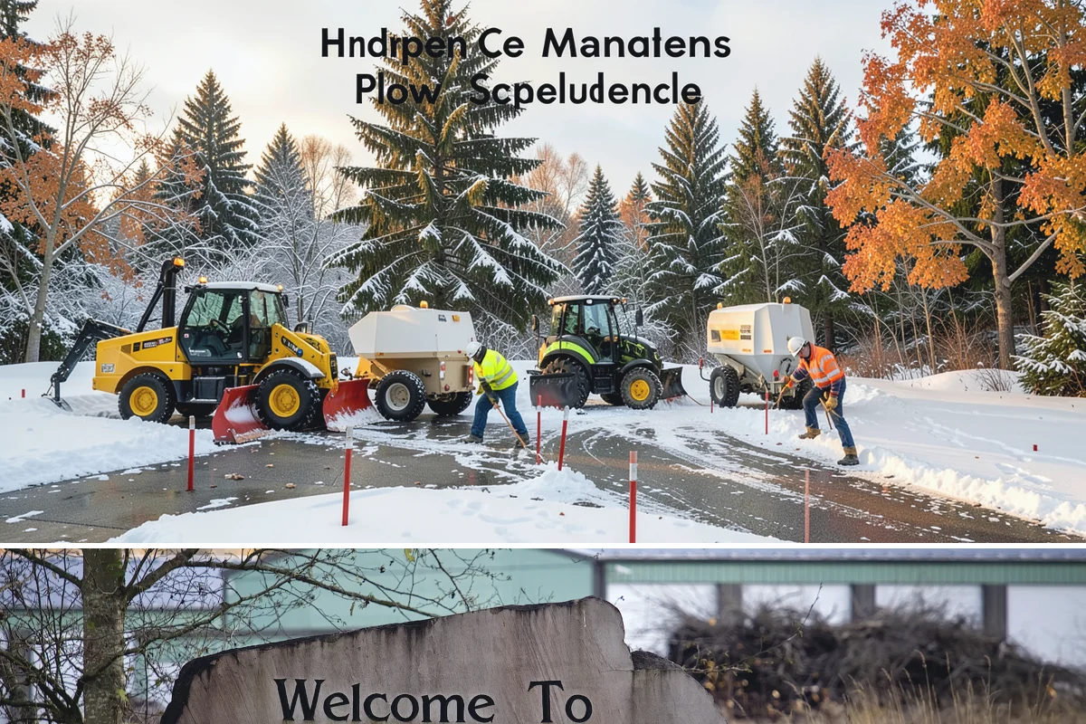 Double Driveway Snow Removal in Buckley, Pierce County, WA - Double driveway clearing peaks during the midwinter snow window.