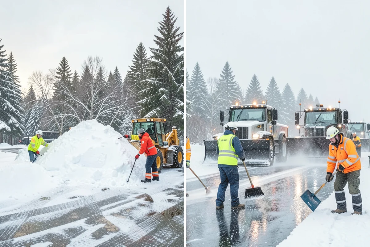 Double Driveway Snow Removal in Burlington, Skagit County, WA - We plow or blow the full driveway width