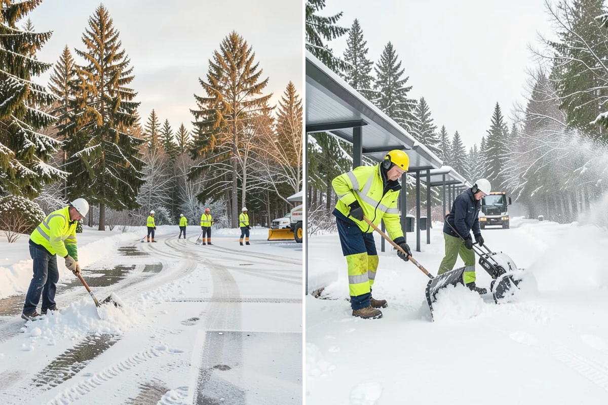 Double Driveway Snow Removal in Carnation, King County, WA - We plow or blow the full driveway width