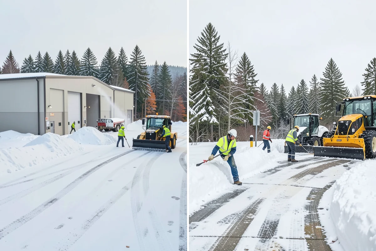 Double Driveway Snow Removal in Coupeville, Island County, WA - We plow or blow the full driveway width