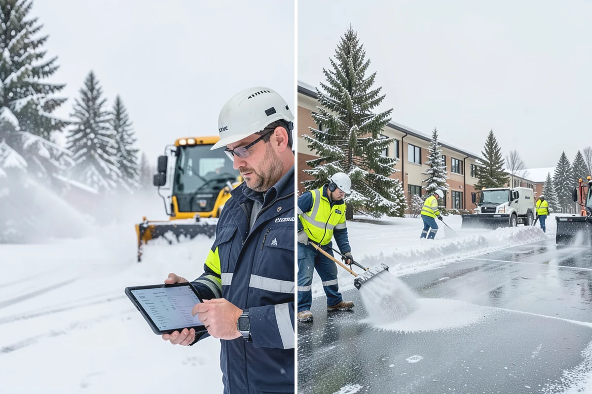 Double Driveway Snow Removal in Des Moines, King County, WA - We plow or blow the full driveway width