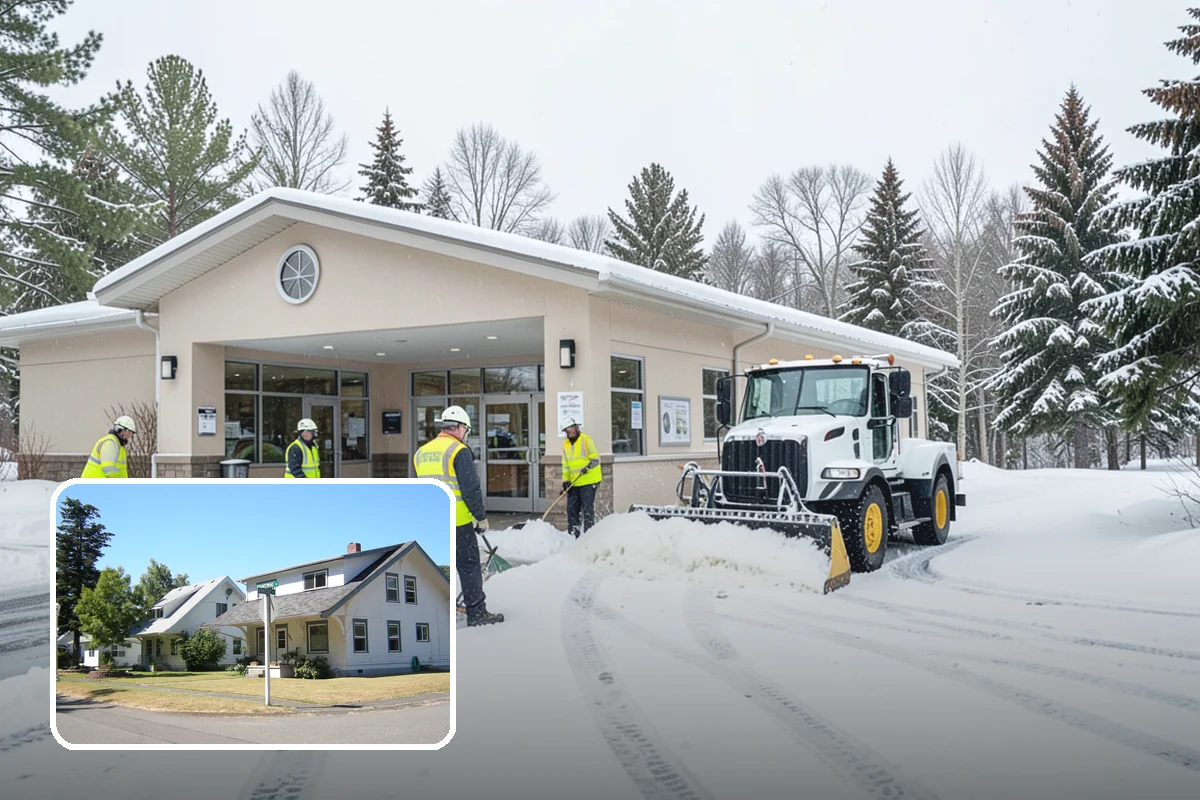 Double Driveway Snow Removal in DuPont, Pierce County, WA - Clears the full two-car width