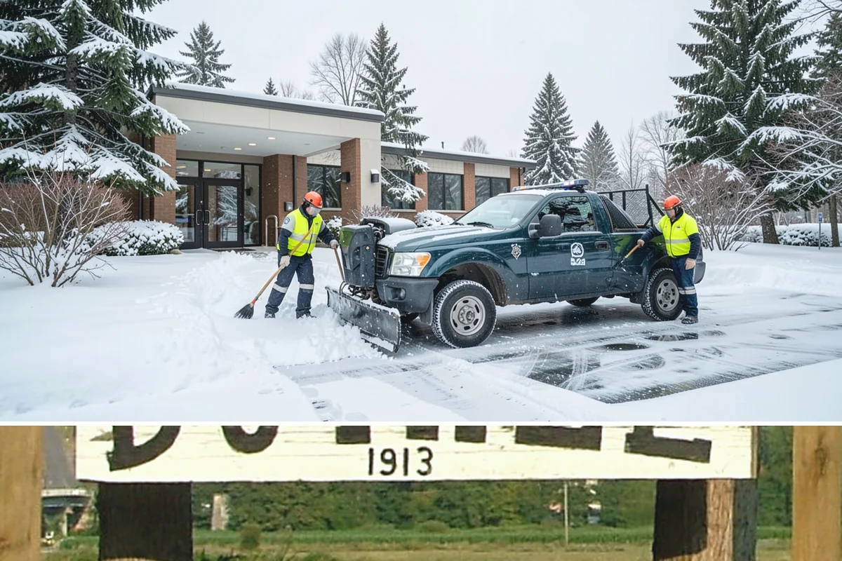 Double Driveway Snow Removal in Duvall, King County, WA - Double driveway clearing peaks during the midwinter snow window.