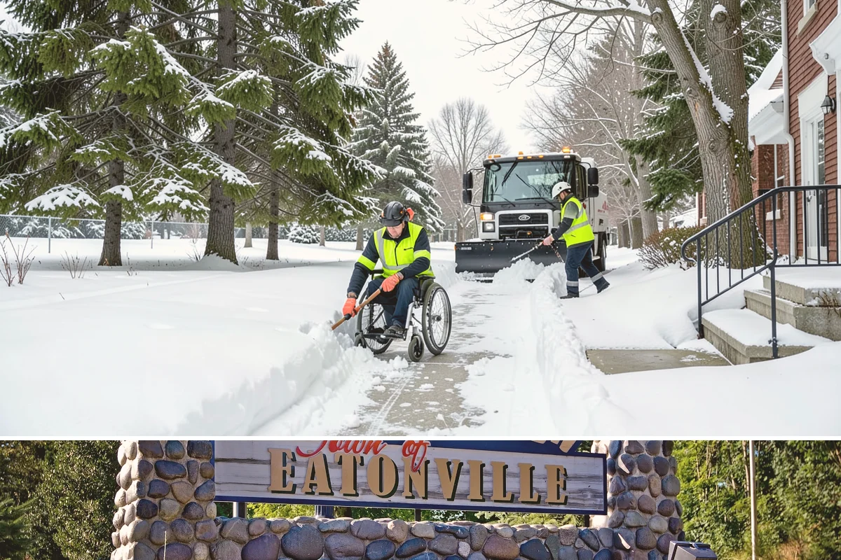 Double Driveway Snow Removal in Eatonville, Pierce County, WA - Double driveway clearing peaks during the midwinter snow window.