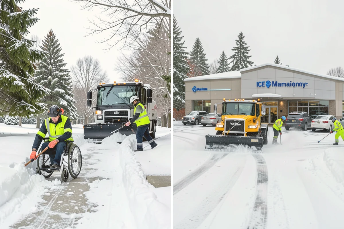 Double Driveway Snow Removal in Fife, Pierce County, WA - We plow or blow the full driveway width