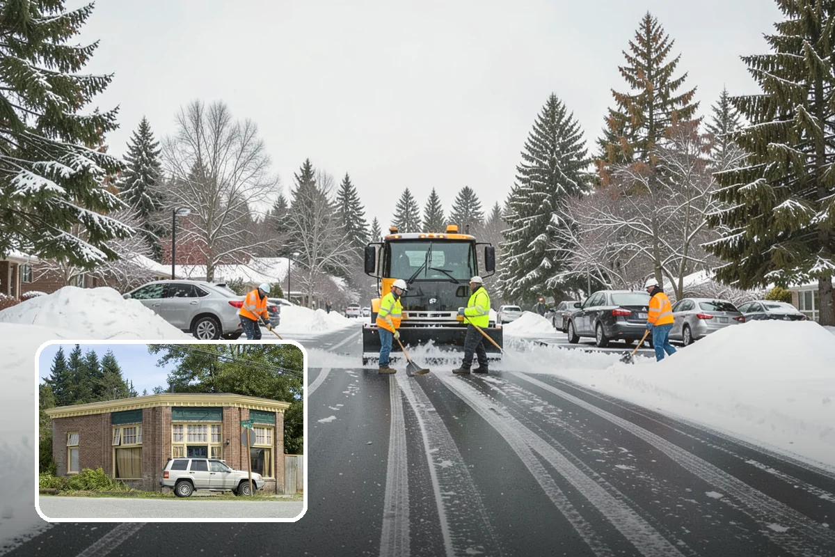 Double Driveway Snow Removal in Hamilton, Skagit County, WA - Clears the full two-car width