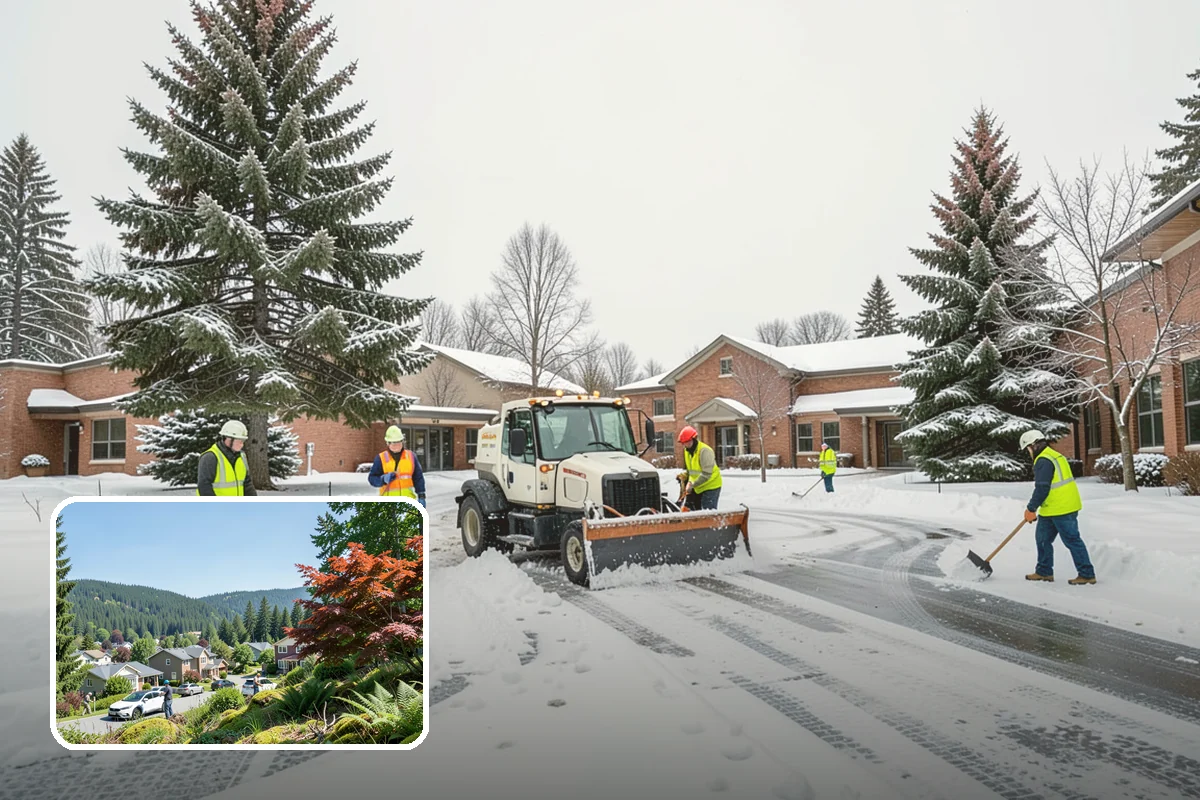 Double Driveway Snow Removal in Index, Snohomish County, WA - Clears the full two-car width
