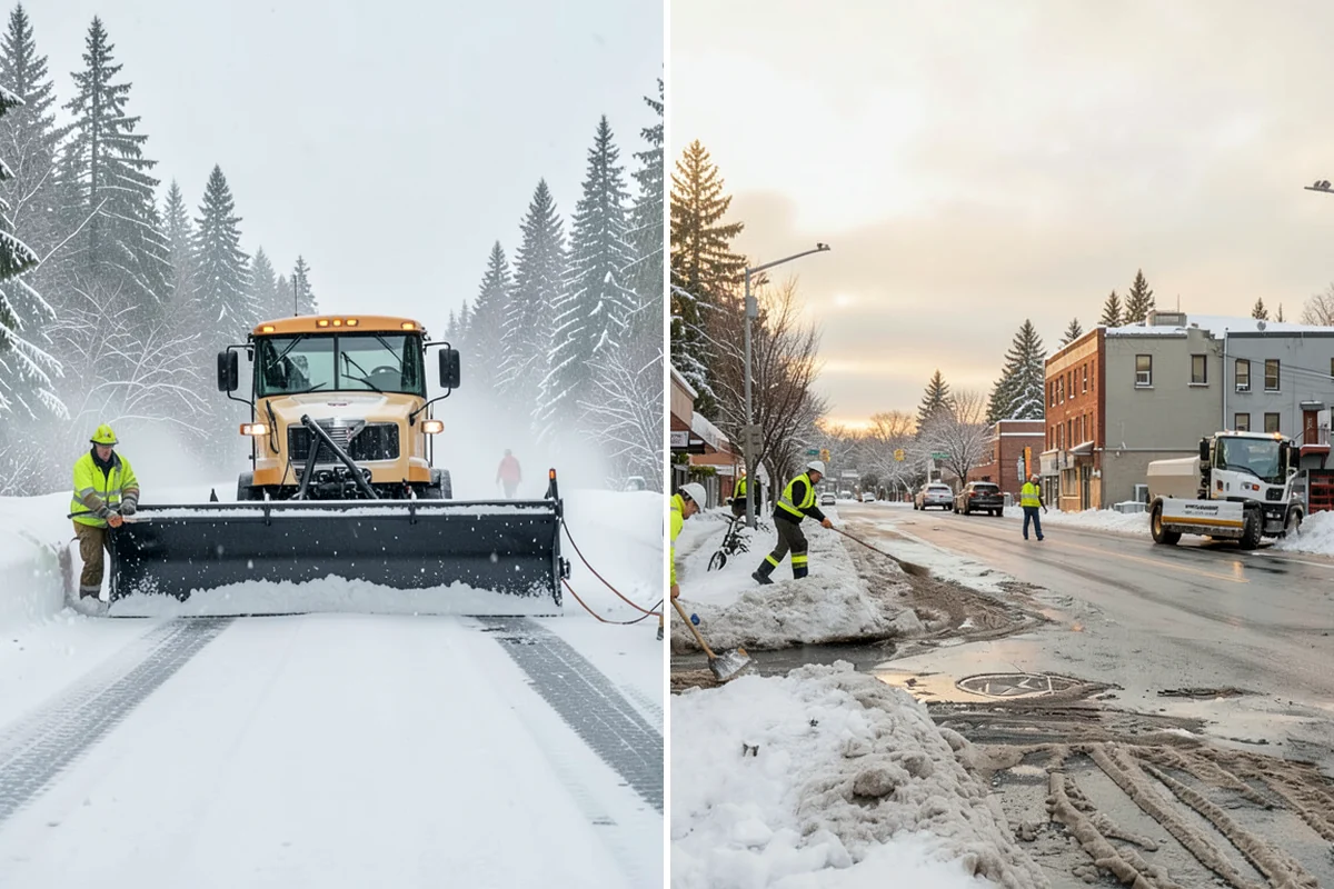 Double Driveway Snow Removal in Lyman, Skagit County, WA - We plow or blow the full driveway width
