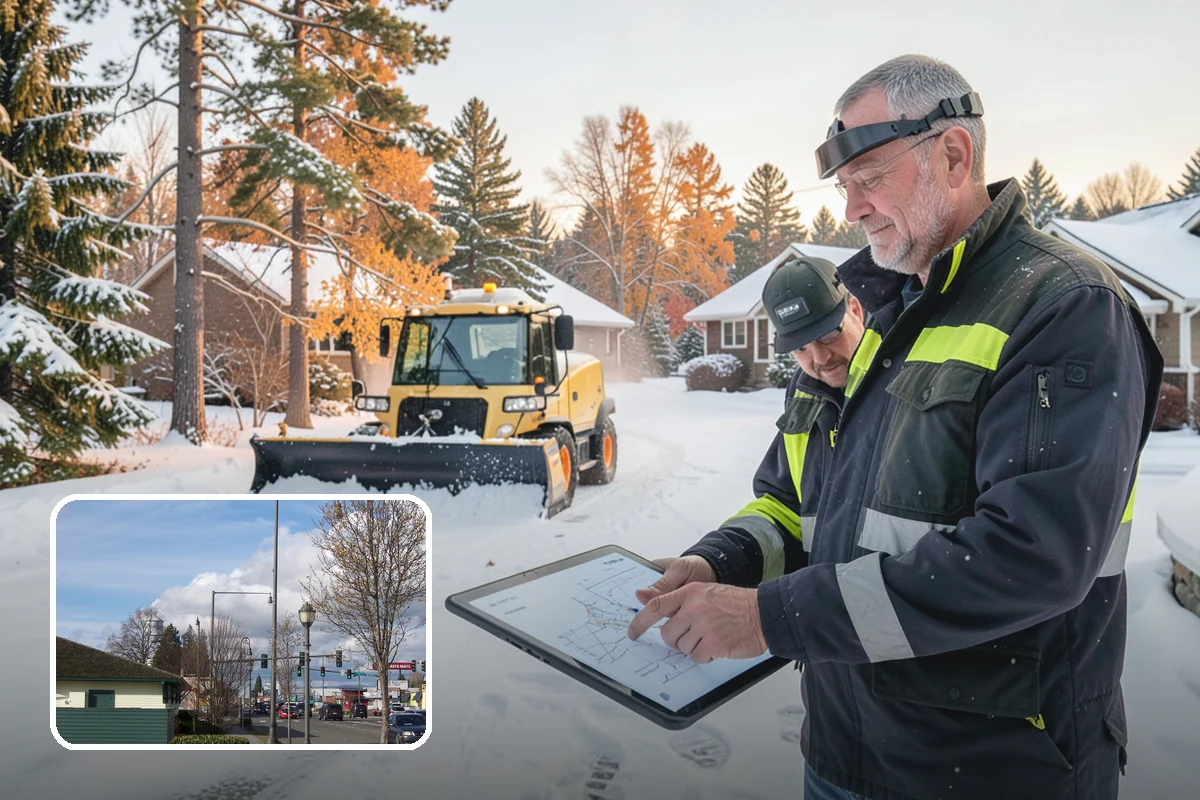 Double Driveway Snow Removal in Marysville, Snohomish County, WA - Clears the full two-car width