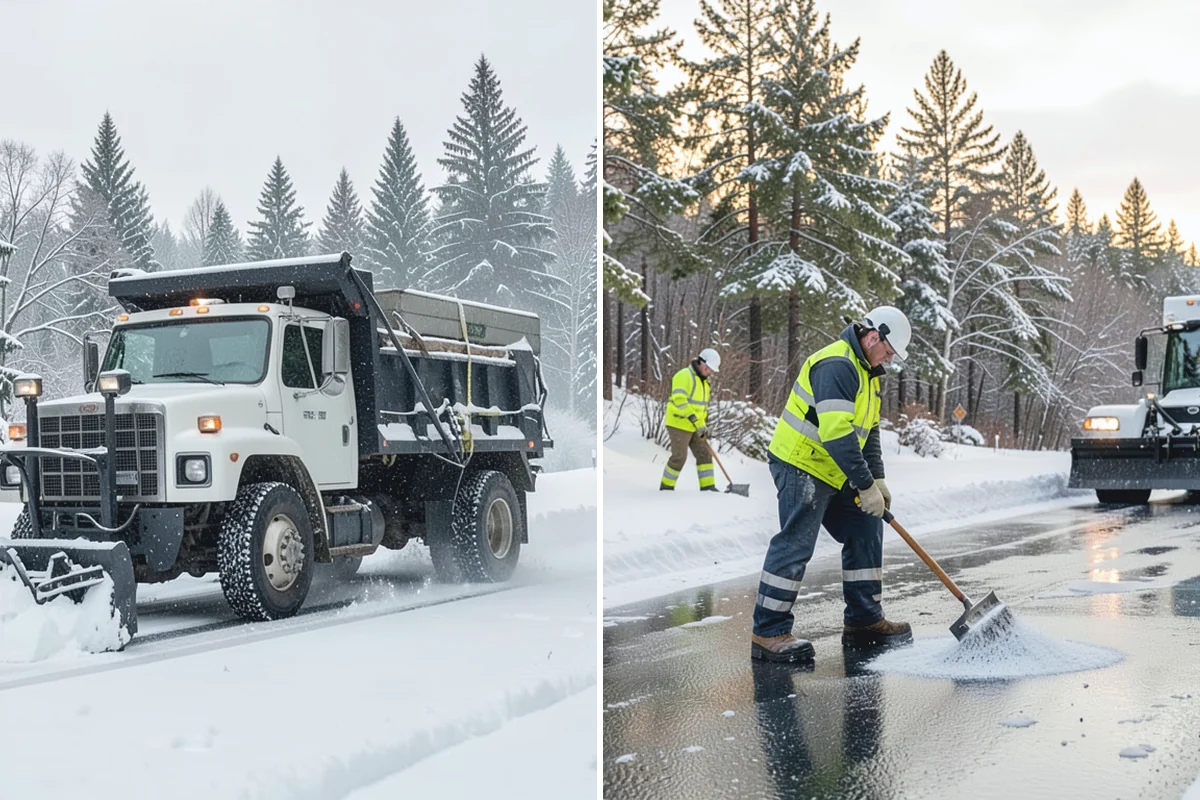 Double Driveway Snow Removal in Marysville, Snohomish County, WA - We plow or blow the full driveway width