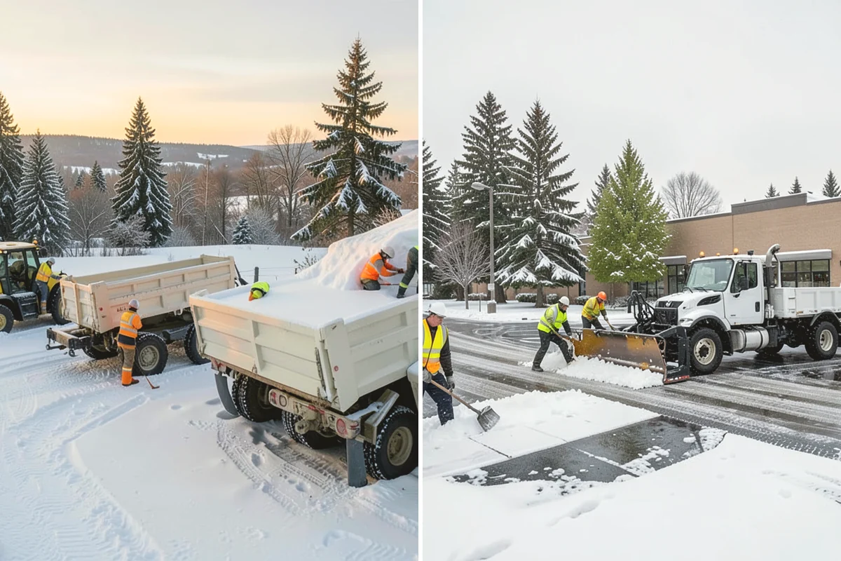 Double Driveway Snow Removal in Mercer Island, King County, WA - We plow or blow the full driveway width