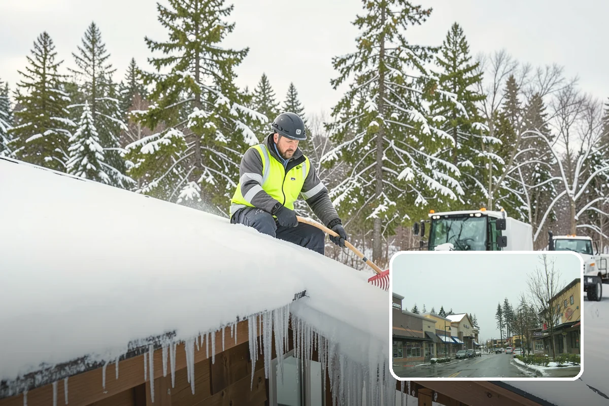 Double Driveway Snow Removal in Mill Creek, Snohomish County, WA - Clears the full two-car width