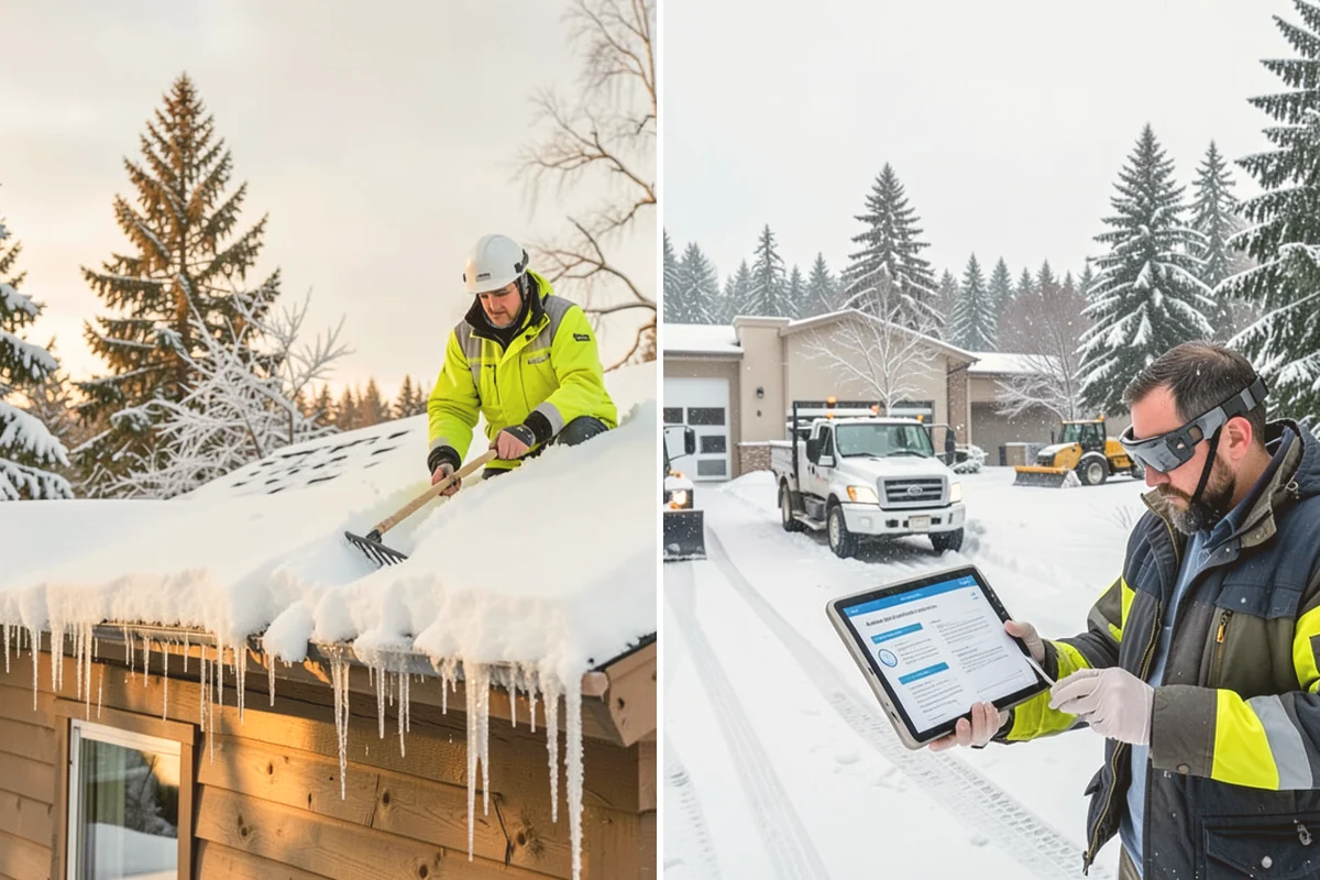 Double Driveway Snow Removal in Mount Vernon, Skagit County, WA - We plow or blow the full driveway width