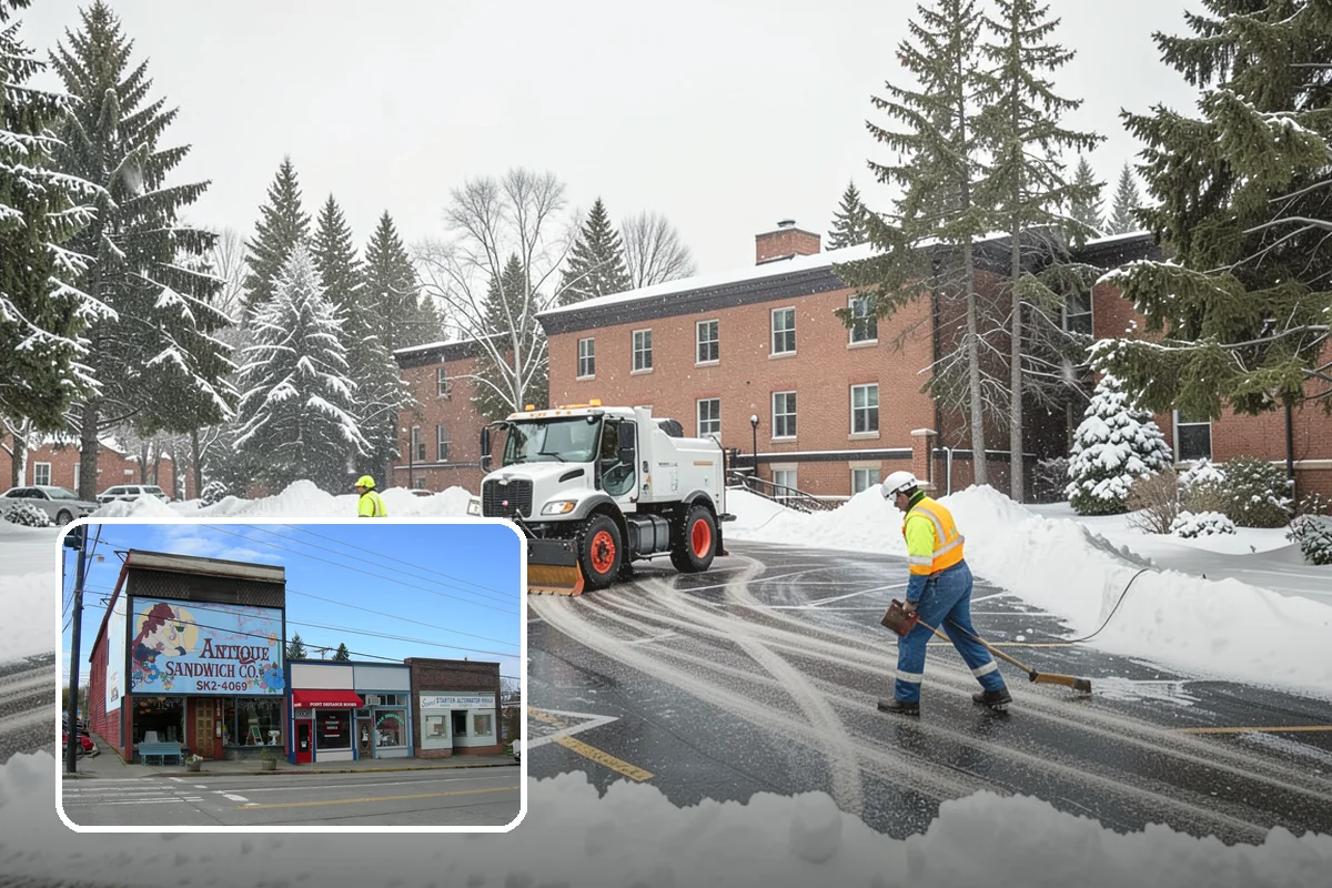 Double Driveway Snow Removal in Ruston, Pierce County, WA - Clears the full two-car width