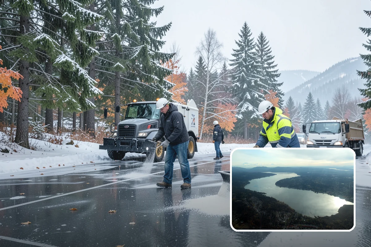 Double Driveway Snow Removal in Sammamish, King County, WA - Clears the full two-car width