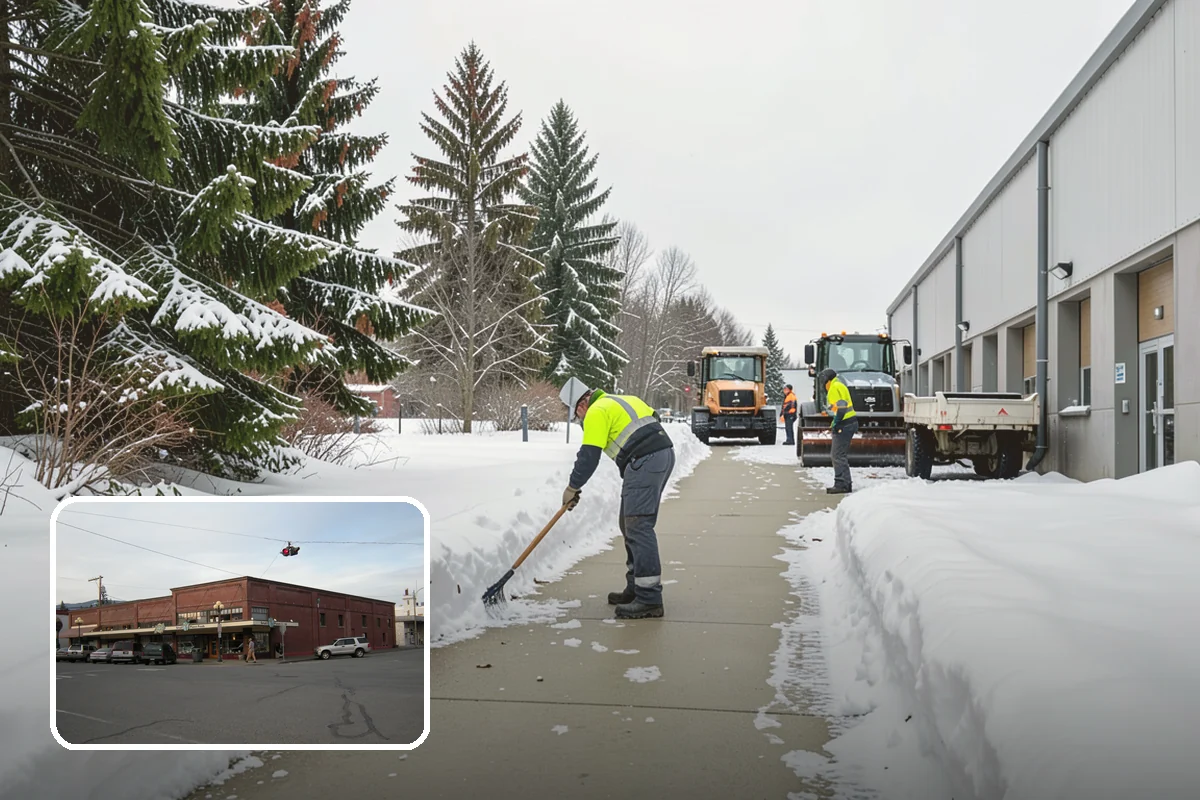 Double Driveway Snow Removal in Sedro-Woolley, Skagit County, WA - Clears the full two-car width