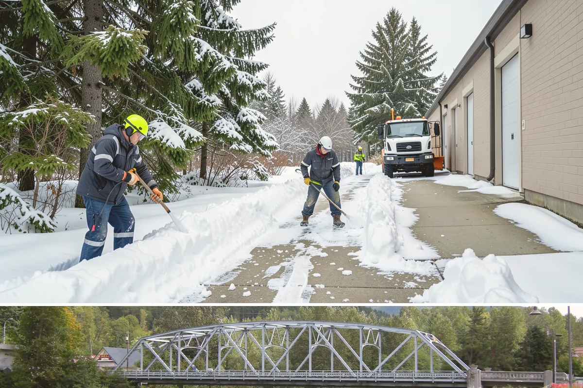 Double Driveway Snow Removal in Skykomish, King County, WA - Double driveway clearing peaks during the midwinter snow window.