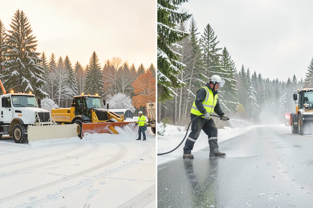 Double Driveway Snow Removal in Snohomish, Snohomish County, WA - We plow or blow the full driveway width