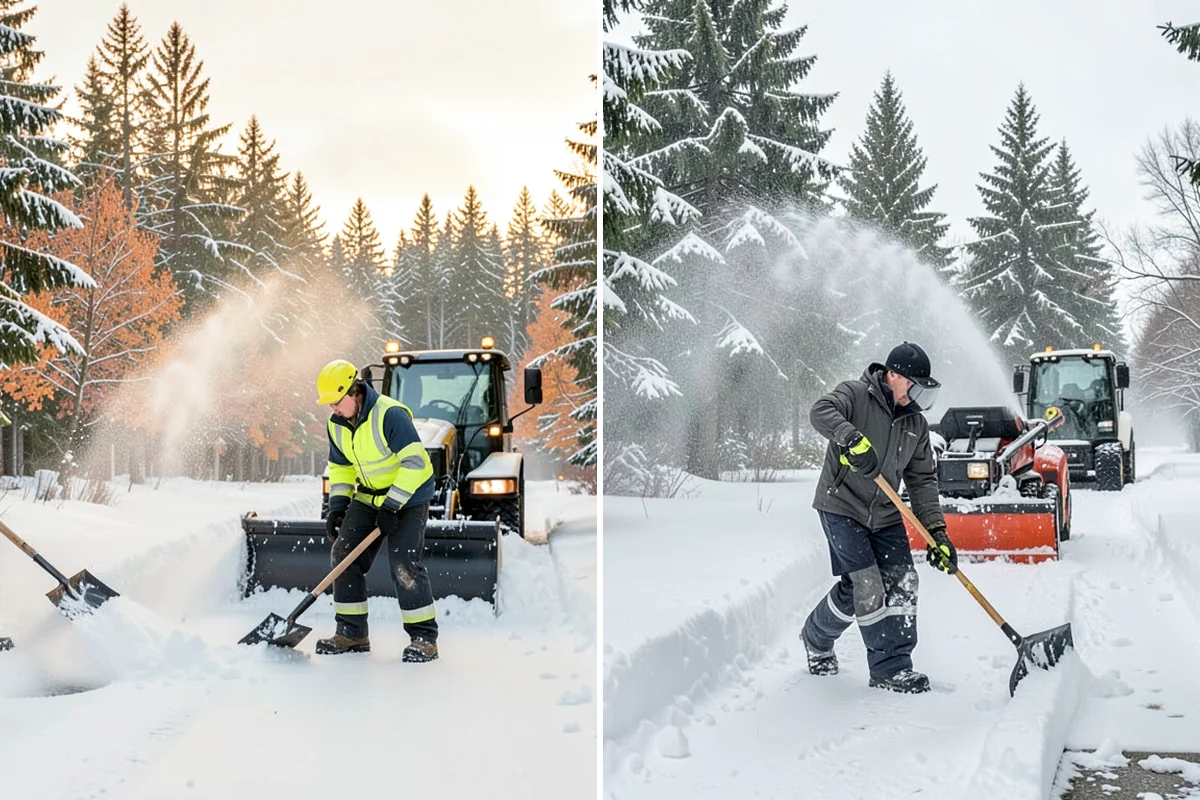 Double Driveway Snow Removal in Snoqualmie, King County, WA - We plow or blow the full driveway width