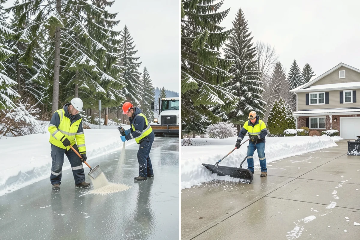 Downspout Ice Removal in Algona, King County, WA - Locate downspouts frozen or blocked with ice
