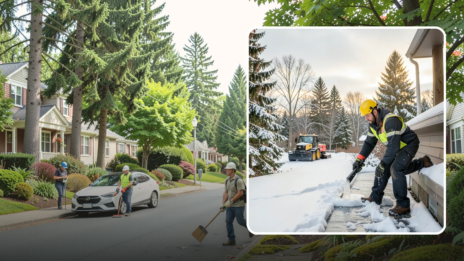 Downspout Ice Removal in Beaux Arts Village, King County, WA - We thaw and clear ice-blocked downspouts so roof meltwater drains instead of backing up.