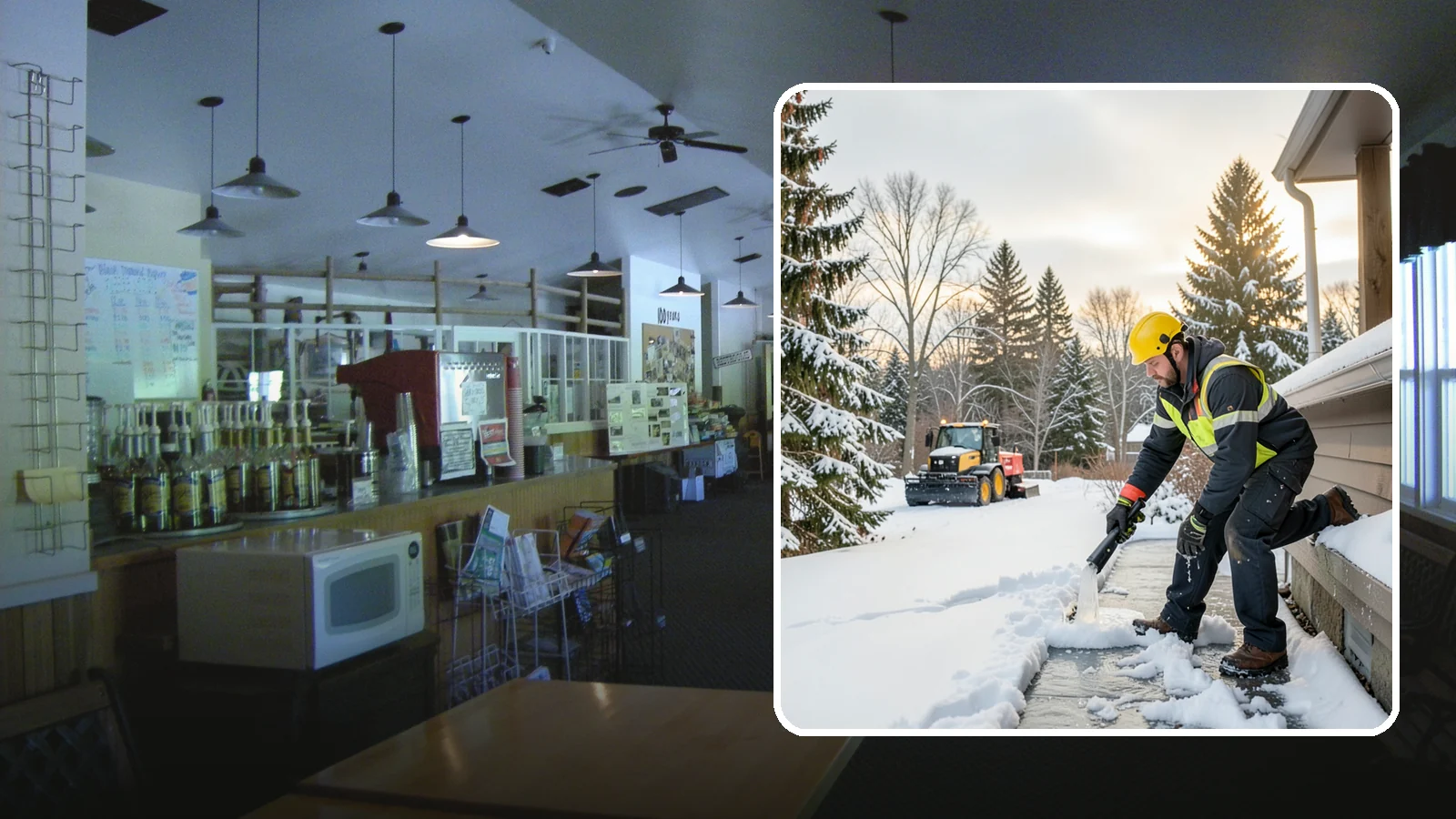 Downspout Ice Removal in Black Diamond, King County, WA - We thaw and clear ice-blocked downspouts so roof meltwater drains instead of backing up.
