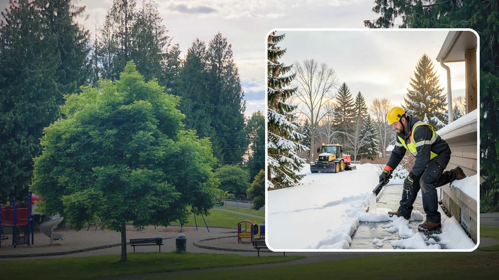 Downspout Ice Removal in Bonney Lake, Pierce County, WA - We thaw and clear ice-blocked downspouts so roof meltwater drains instead of backing up.
