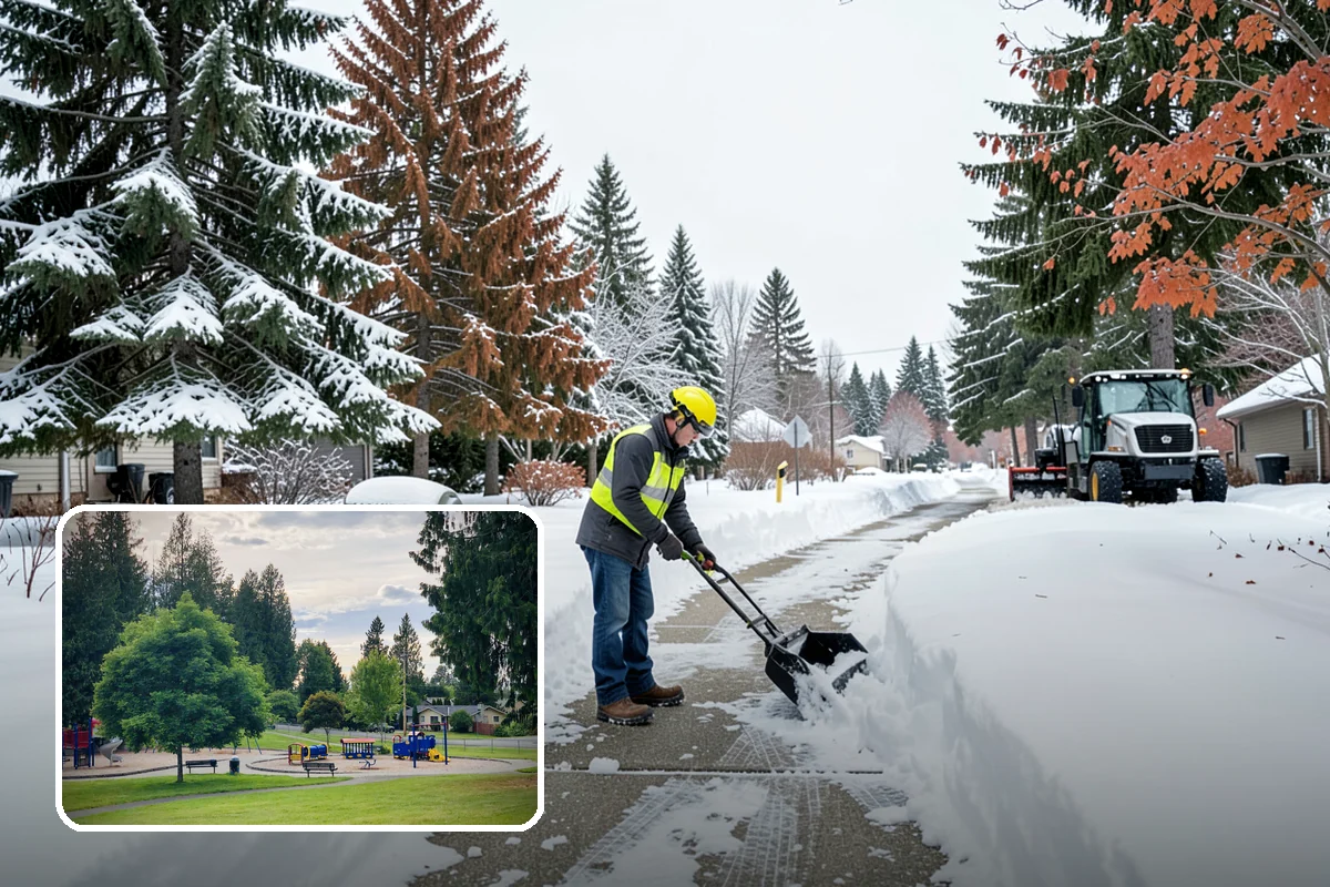Downspout Ice Removal in Bonney Lake, Pierce County, WA - Restored roof drainage through cleared downspouts