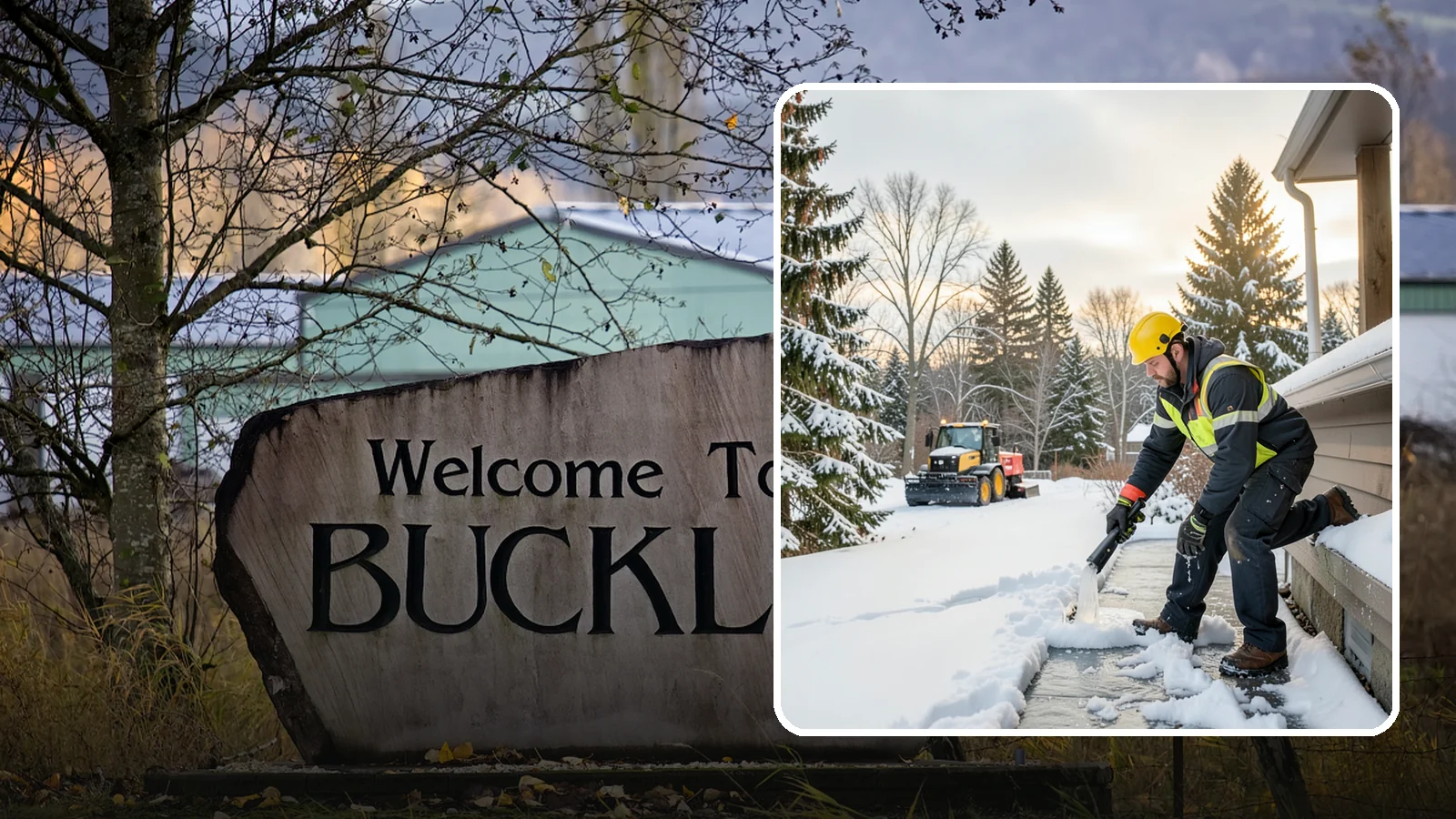 Downspout Ice Removal in Buckley, Pierce County, WA - We thaw and clear ice-blocked downspouts so roof meltwater drains instead of backing up.