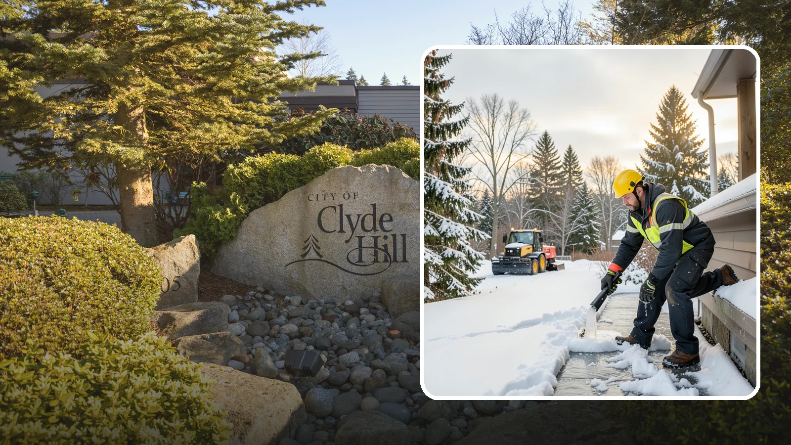 Downspout Ice Removal in Clyde Hill, King County, WA - We thaw and clear ice-blocked downspouts so roof meltwater drains instead of backing up.