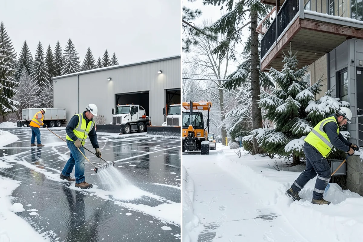 Downspout Ice Removal in Concrete, Skagit County, WA - Locate downspouts frozen or blocked with ice