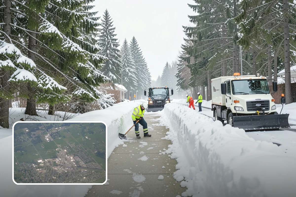 Downspout Ice Removal in Enumclaw, King County, WA - Restored roof drainage through cleared downspouts
