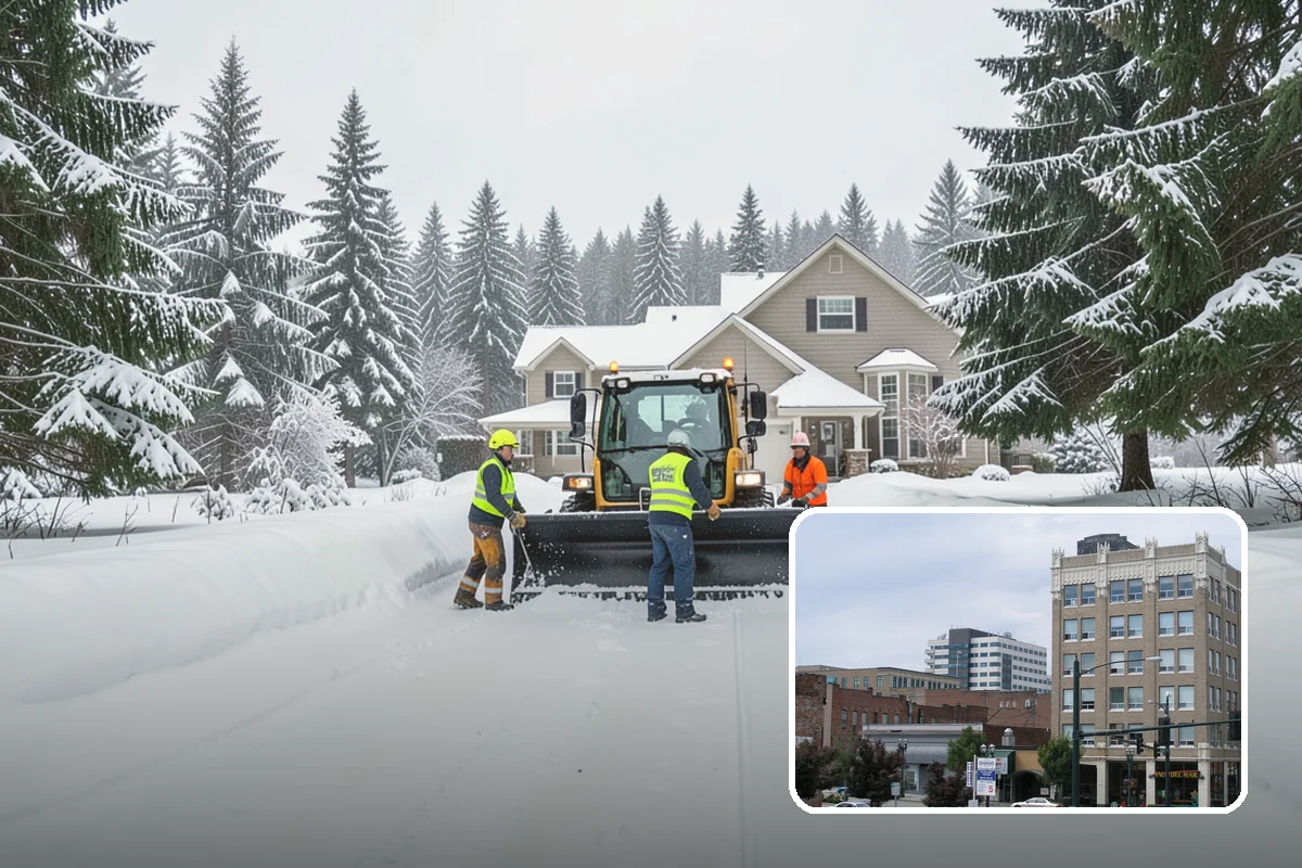 Downspout Ice Removal in Everett, Snohomish County, WA - Restored roof drainage through cleared downspouts