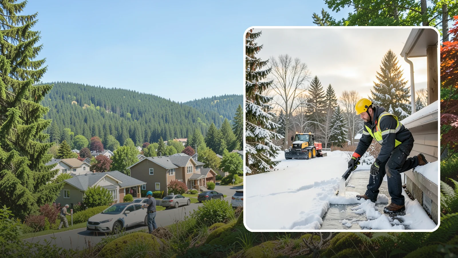 Downspout Ice Removal in Index, Snohomish County, WA - We thaw and clear ice-blocked downspouts so roof meltwater drains instead of backing up.