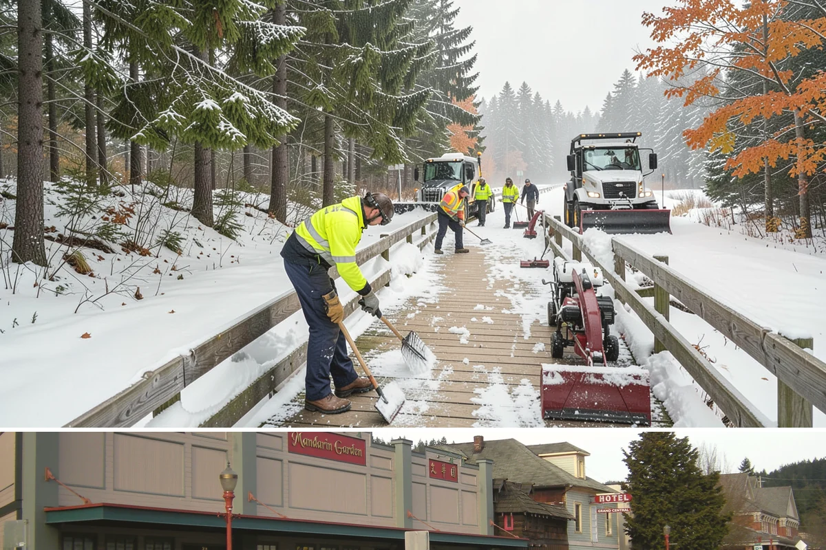 Downspout Ice Removal in Issaquah, King County, WA - Downspout ice removal is most needed during and after cold snaps from December through February when drainage freezes.