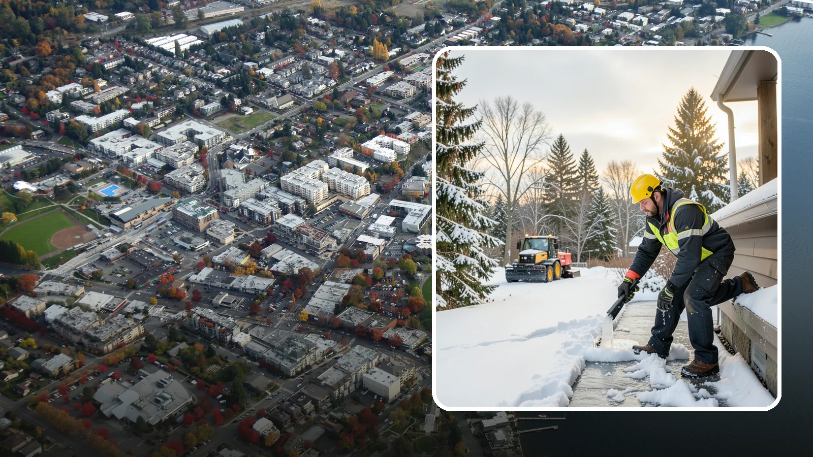 Downspout Ice Removal in Kirkland, King County, WA - We thaw and clear ice-blocked downspouts so roof meltwater drains instead of backing up.